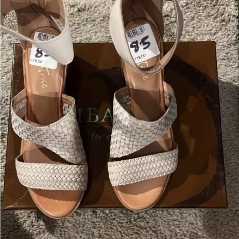 Chic Cream Woven Heels